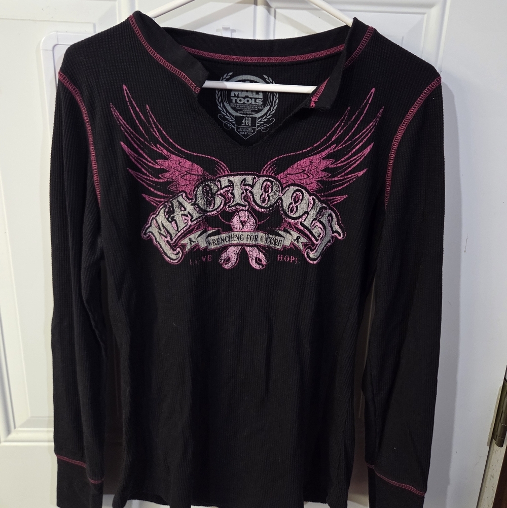 MAC Tools Women's Black Long Sleeve Tee